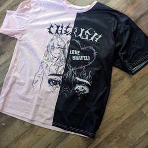 Tuna cherish two tone anime t shirt